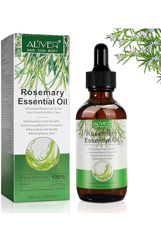 Rosemary Oil: Cuidado de la piel, Cabello y Aromaterapia - 60ml