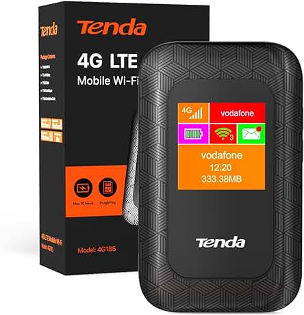 Router 4G Wi-Fi portátil con velocidad de 150 Mbps y capacidad para 10 dispositivos