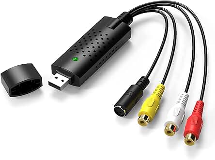 Rybozen Convertidor de audio/video RCA USB 2.0 - Digitalización y edición de video analógico