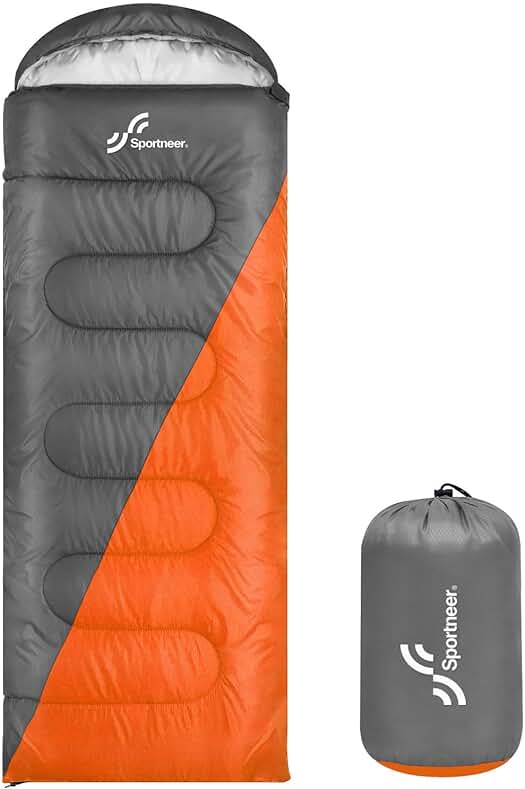Saco de Dormir para Camping: Ligero, Cálido y Resistente al Agua - Sportneer