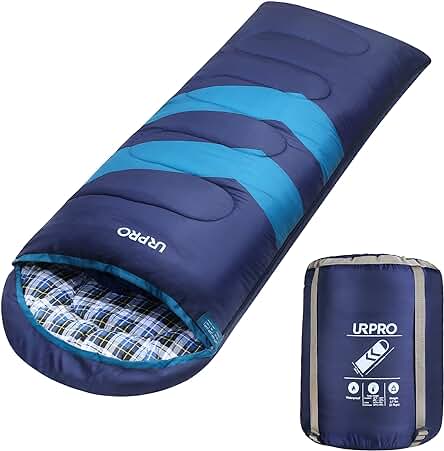 Saco de dormir ULTRA-PRO para todas las estaciones, impermeable y ligero, ideal para camping y senderismo