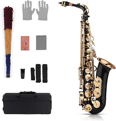 Saxofón Alto Mib Lacado Summina - Llaves Doradas y Accesorios Incluidos