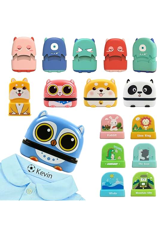 Sello personalizado para marcar la ropa de niños