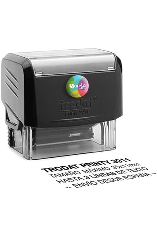 Sello Personalizado Trodat 3911: Sello de caucho autoentintable para una imagen corporativa única.
