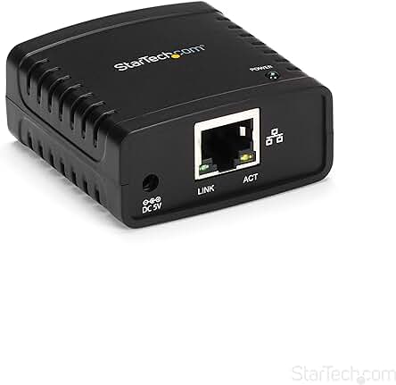 Servidor de Impresión Ethernet 10/100 Mbps a USB 2.0 con LPR - Solución de Impresión en Red Ethernet.