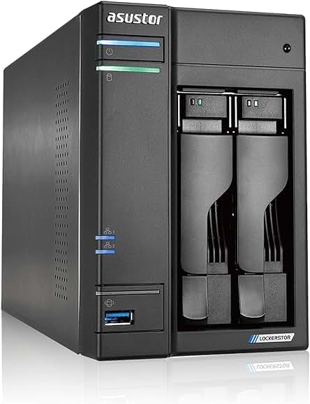Servidor NAS Asustor Lockerstor 2 - Potente rendimiento y almacenamiento en red confiable.
