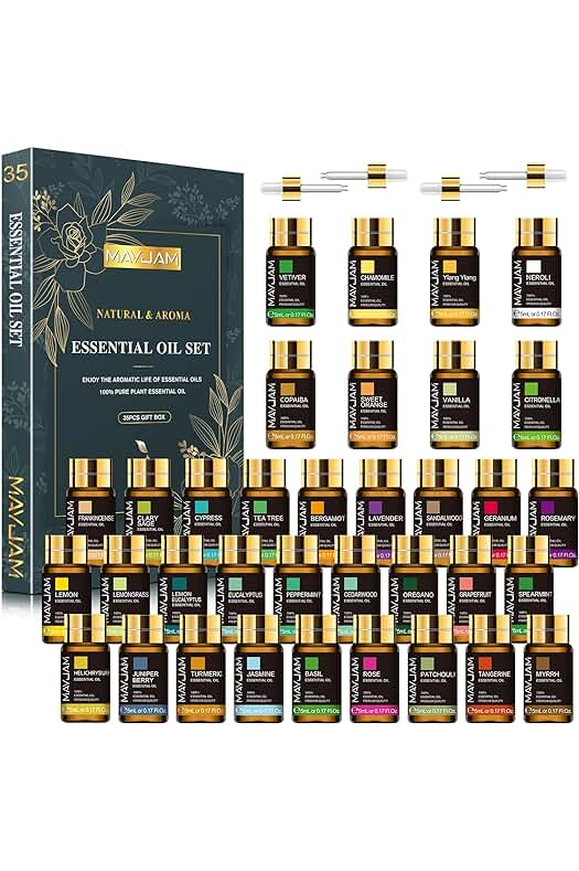 Set de Aceites Esenciales Aromaterapia 100% Naturales para Humidificador y Regalo