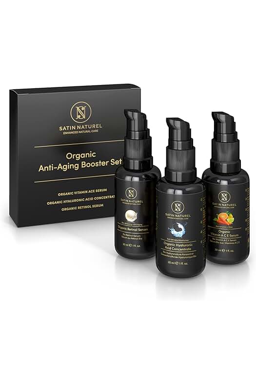 Set de Cuidado Facial con Ácido Hialurónico, Vitamina C y Retinol - Regalos Originales para Mujer