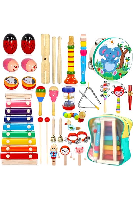 Set de Juguetes Musicales Purpledi - 33 Piezas para Niños, Educativos y Divertidos
