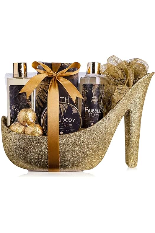Set de regalo de lujo Aroma Vainilla-Almendra para mujeres con estilete cerámico glitter