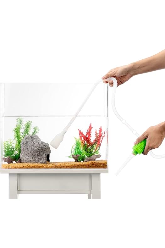 Sifón Limpiafondos para Acuarios - Cambia el agua en minutos con Luigis Sifonador.