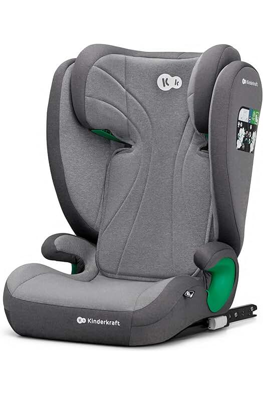 Silla de coche Isofix para niños, Grupo 2/3, de 15 a 36 kg, en color Gris