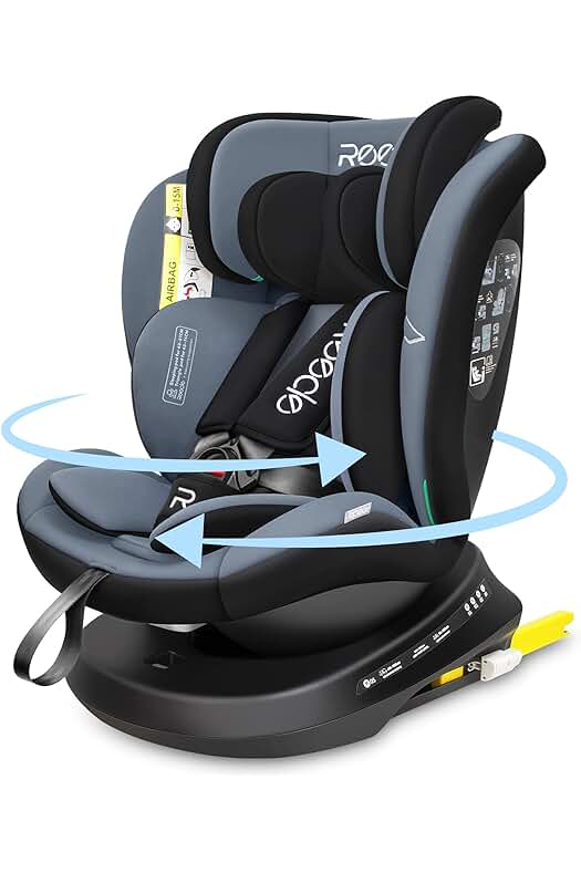 Silla de Coche Reecle I-Size Giratoria 360º con ISOFIX para mayor seguridad.