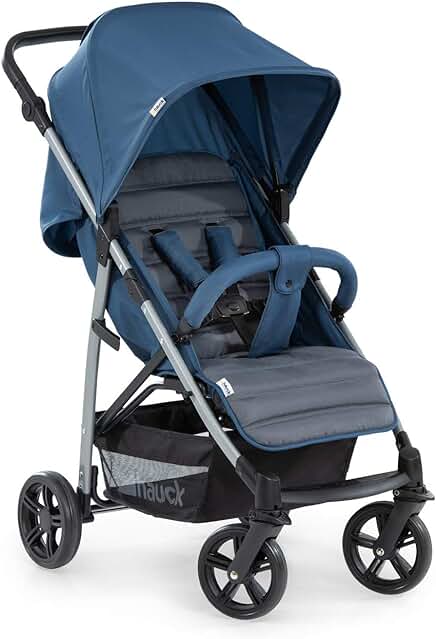 Silla de paseo Hauck Rapid 4: ligera, reclinable y con capota XL para bebés