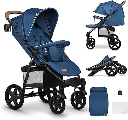 Silla de Paseo LIONELO Annet: Cómoda, Segura y Plegable para niños de hasta 22 kg.