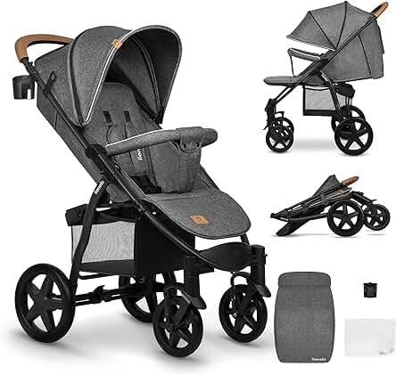 Silla de paseo LIONELO Annet para niños hasta 22 kg: cómoda, segura y versátil