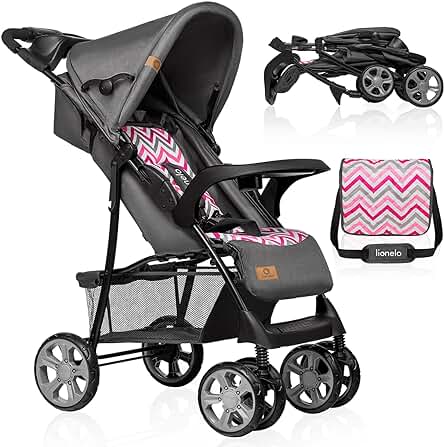 Silla de paseo LIONELO Emma Plus - Comodidad y seguridad para tu bebé