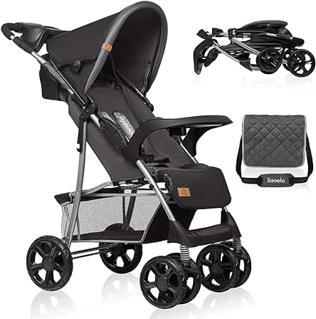 Silla de paseo LIONELO Emma Plus: Seguridad, comodidad y estilo en un solo producto.