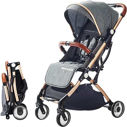 Silla de paseo ultraligera y portátil: práctica, compacta y fácil de transportar