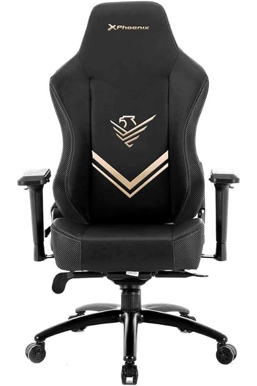 Silla Gaming Phoenix con Reposabrazos Regulable y Cojines Lumbar y Cervical de Alta Densidad