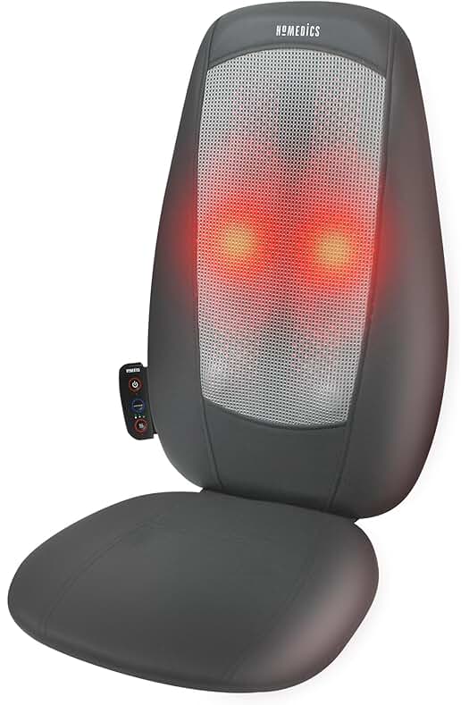 Sillón de masaje shiatsu ajustable para espalda y hombros | libera tensiones musculares con múltiples funciones.