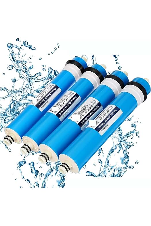 Sistema de reemplazo de membrana RO para filtración de agua en el hogar.