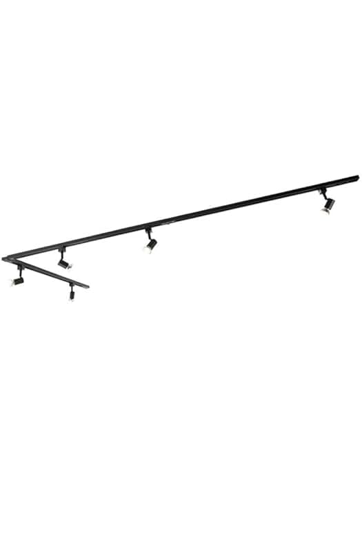 Sistema de riel monofásico negro/acero 5-focos - JEANY Aluminio/Acero LED 250W