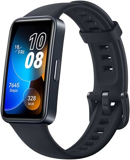 Smartwatch Huawei Band 8: Diseño ultrafino, seguimiento preciso del sueño y batería de larga duración.