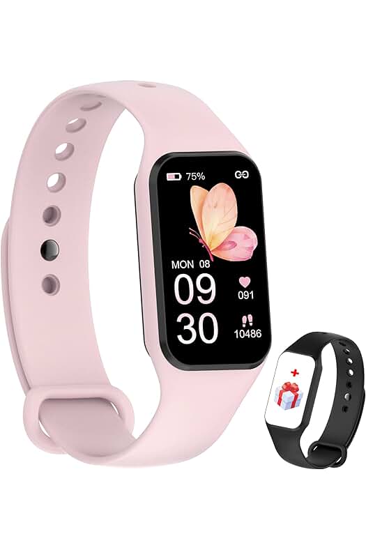 Smartwatch Mujer IOWODO: Reloj Inteligente con Oxímetro, Pulsómetro y Notificación de Mensajes.