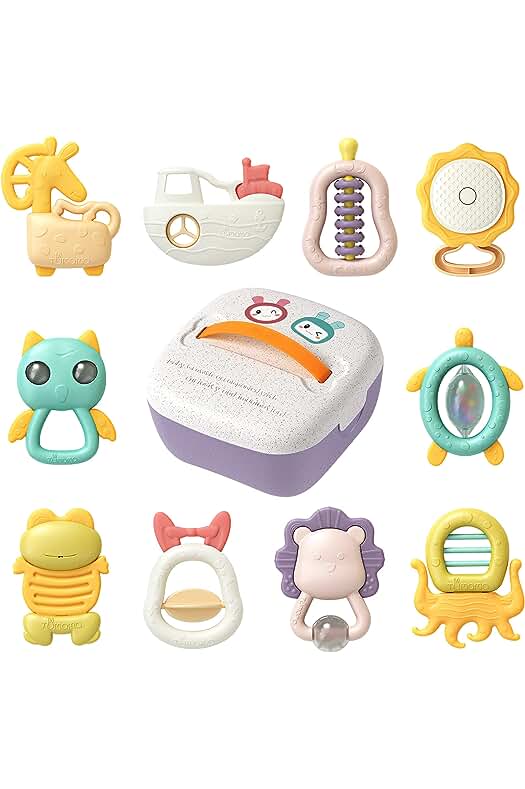 Sonajero sensorial para bebés recién nacidos: diversión y estímulo para los sentidos del bebé.