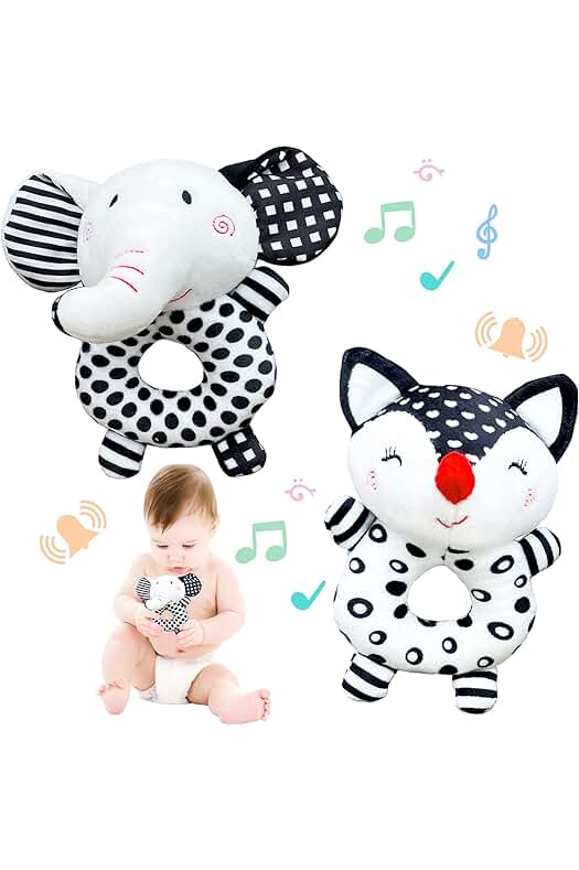 Sonajeros sensoriales para bebés: diversión y estimulación para los pequeños.