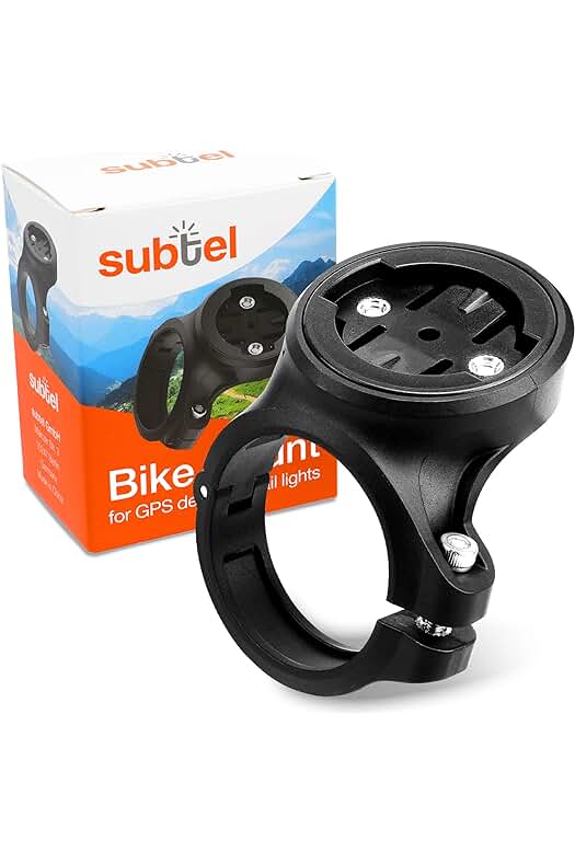 Soporte bicicleta Garmin - Soporte ciclocomputador y luz trasera para Garmin Edge y otros modelos.