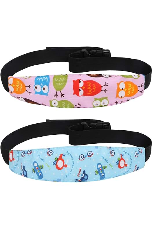 Soporte de cabeza para bebés en el coche para una mayor seguridad.
