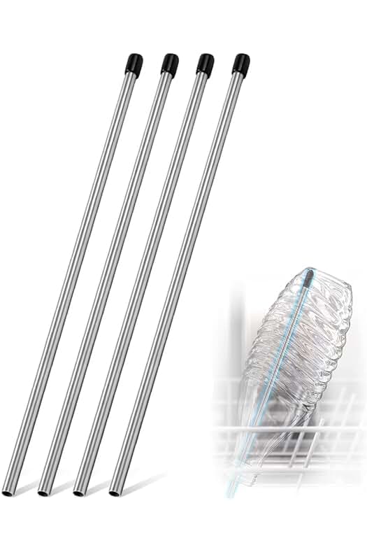 Soporte de Cristal para Lavavajillas - Organizador de Vasos y Botellas para Lavavajillas
