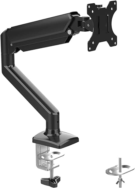 Soporte de Monitor Ergonómico con Resorte de Gas para Pantalla de Computadora de 13-32 Pulgadas