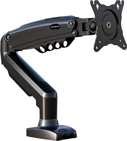 Soporte de Monitor Escritorio Invision, Ajustable y Giratorio para Pantallas de 19 a 32 Pulgadas.
