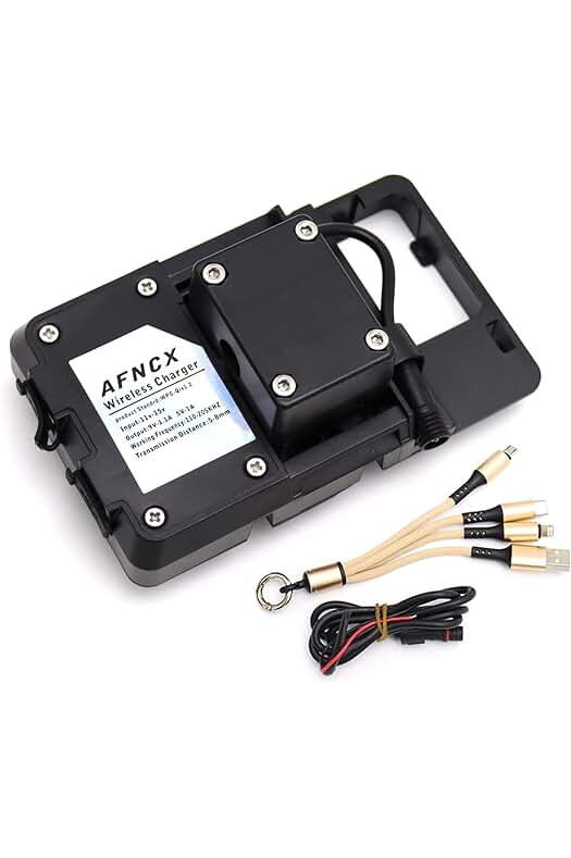 Soporte de Navegación para Motocicletas con Carga Inalámbrica y USB