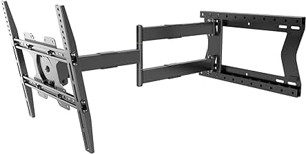 Soporte de pared para televisores de 32 a 75 pulgadas con extensión extra larga de 80 cm.