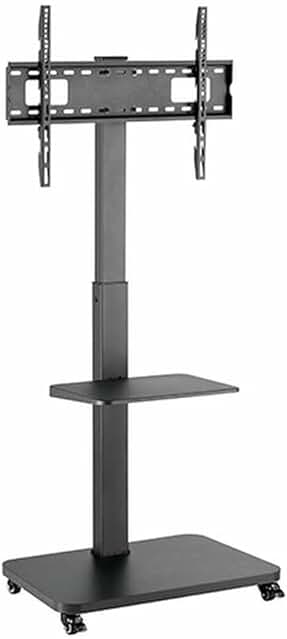 Soporte de pie para TV LED de 37 a 75 con ruedas y capacidad de 40kg.