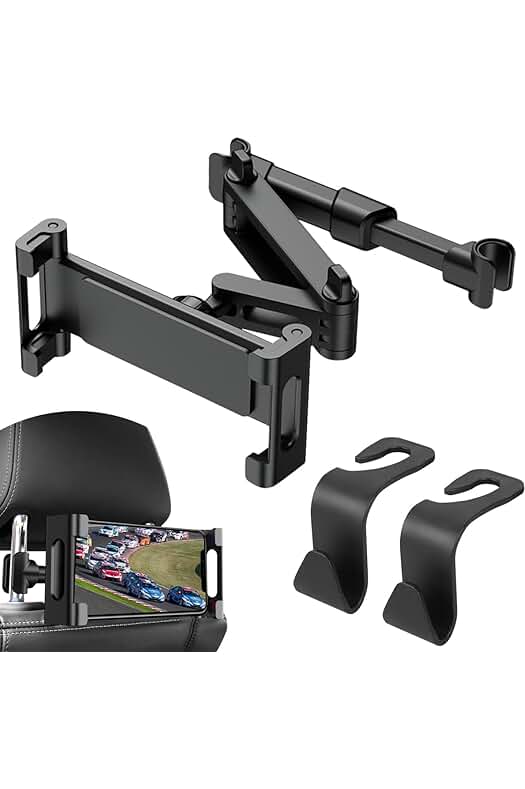Soporte de Tableta para Coche - Rotación 360º - Compatible con Múltiples Dispositivos Móviles