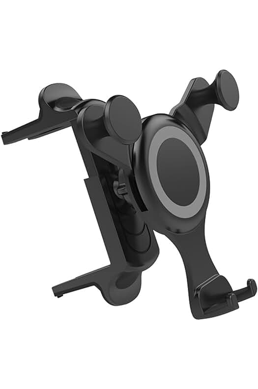 Soporte de teléfono móvil de calidad para coches de lujo con ventilación circular.
