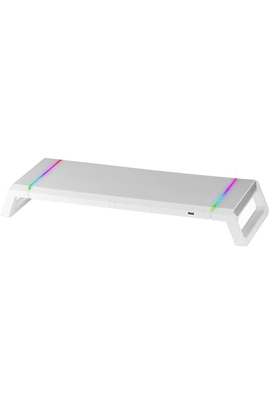 Soporte Monitor RGB Chroma: Soporte ajustable con iluminación RGB para monitores, smartphones y tablets.