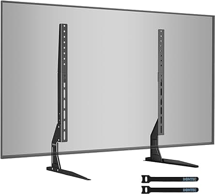 Soporte para TV Universal BONTEC - Patas estables y seguras para televisores de 22-65 pulgadas.