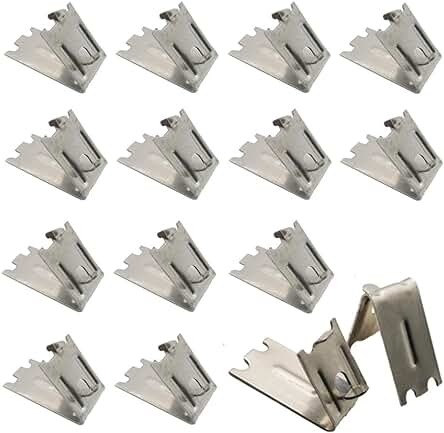 Soportes de estante para frigorífico: clips de acero inoxidable para organizar y maximizar el espacio.