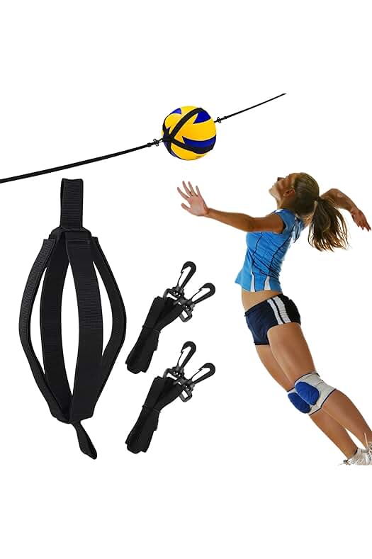 Spike Trainer para voleibol: mejora tu técnica y potencia de espiga en negro.