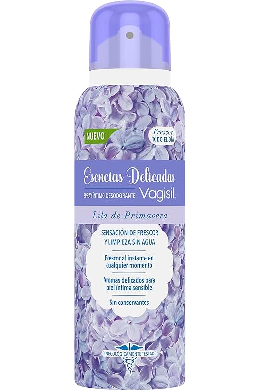 Spray Desodorante Íntimo Diario, Esencias Delicadas, Lila de Primavera, 125 ml