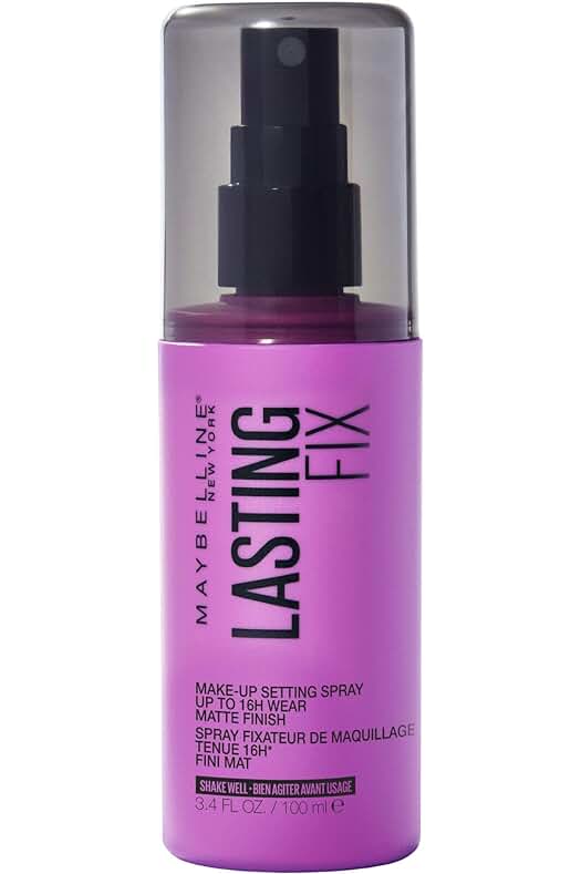 Spray fijador de maquillaje de larga duración - Maybelline New York, aroma a vainilla.