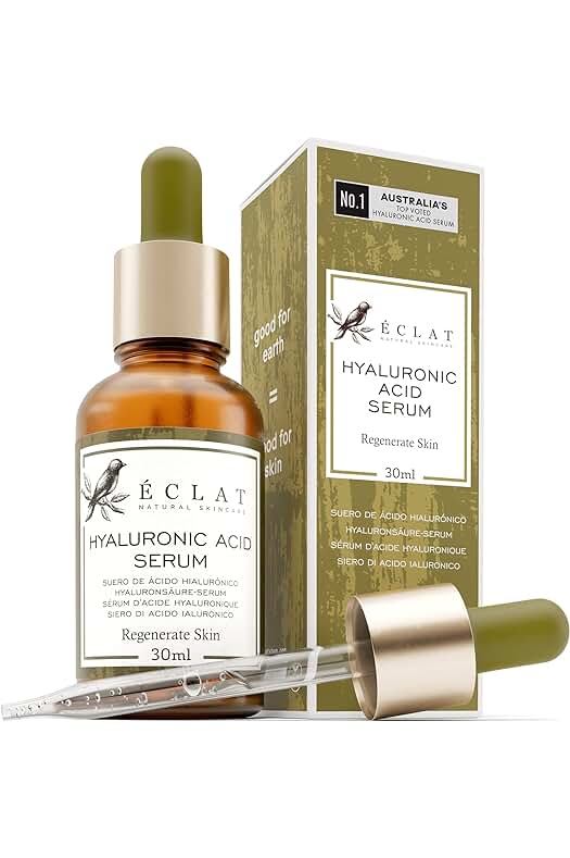 Sérum Antienvejecimiento con Ácido Hialurónico Orgánico - Potente Fórmula Hidratante y Reafirmante.