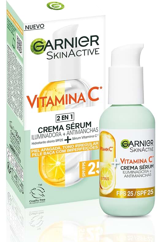 Sérum Facial Iluminador y Anti Manchas con Vitamina C y SPF25 - Garnier