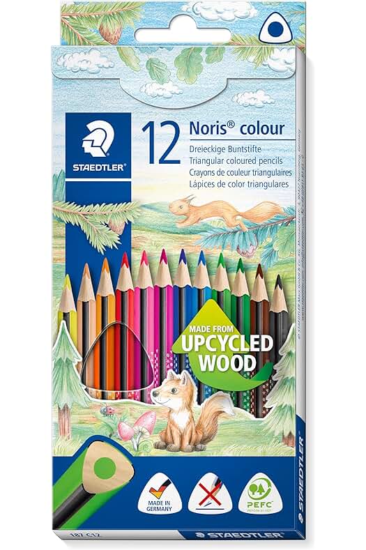 Staedtler Noris 187 C12. Set de lápices de colores ecológicos, caja de 12 unidades.